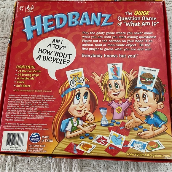 HEDBANZ 2ND EDITION The Quick Question Game of "What Am I?" Ages 7+ - INCOMPLETE - Picture 3 of 8